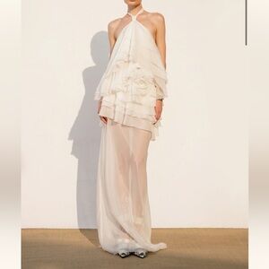 DATT Sanrose ruffle gown